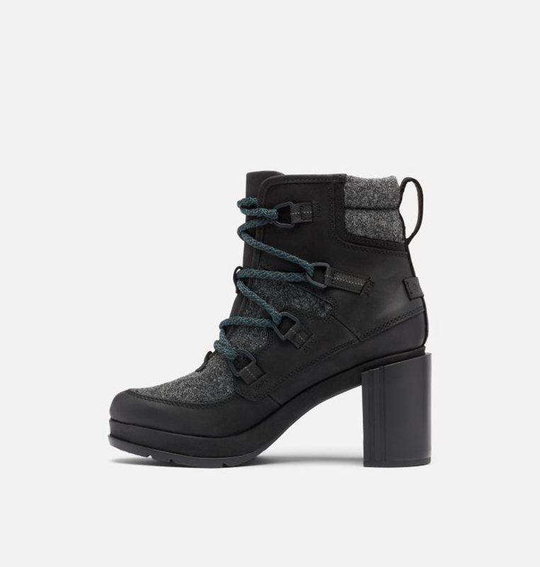 Sorel Dam Stövlar Svarta/Grå - Blake™ Lace Höga - JHT-472906